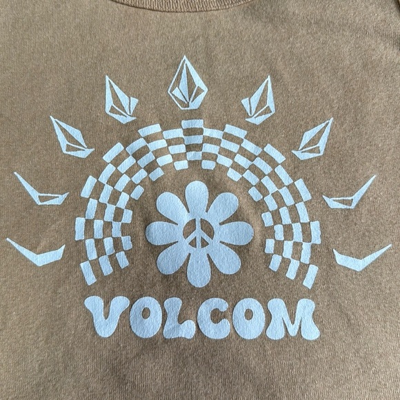 Volcom Tan Screen Print Tank Size L - Picture 3 of 6